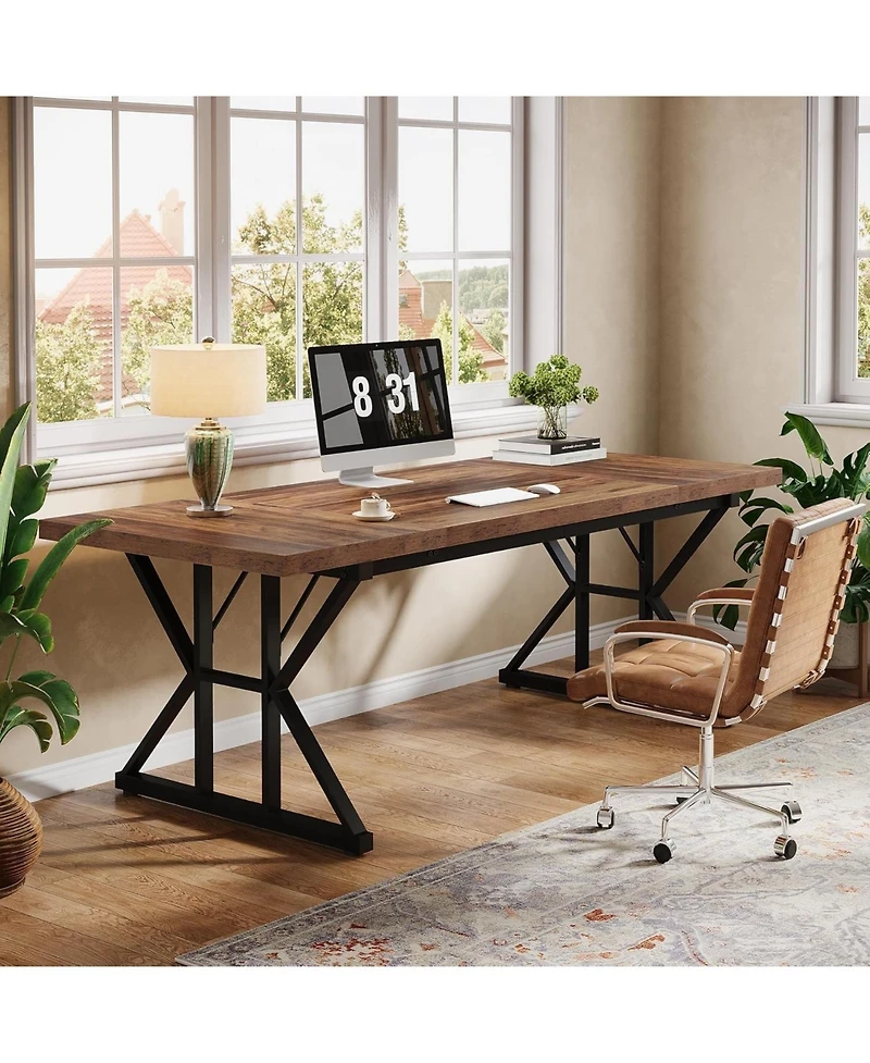 Tribesigns 70.86" Industrial Executive Desk