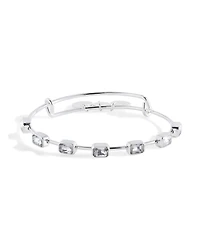Alex and Ani April Birthstone Emerald Cut Bangle