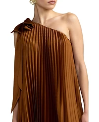 Mac Duggal Women's One-Shoulder Pleated High-Low Gown