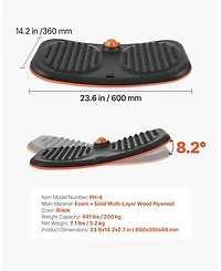 Sugift Balance Board Wobble Board Trainer with Massage Ball for Core Workouts Standing Desk Home Office