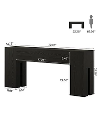 Tribesigns 71-Inch Long Console Table, Farmhouse Sofa