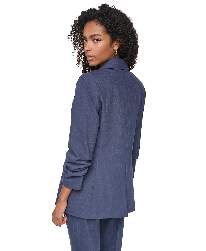Dkny Women's Pinstripe 3/4-Sleeve Blazer