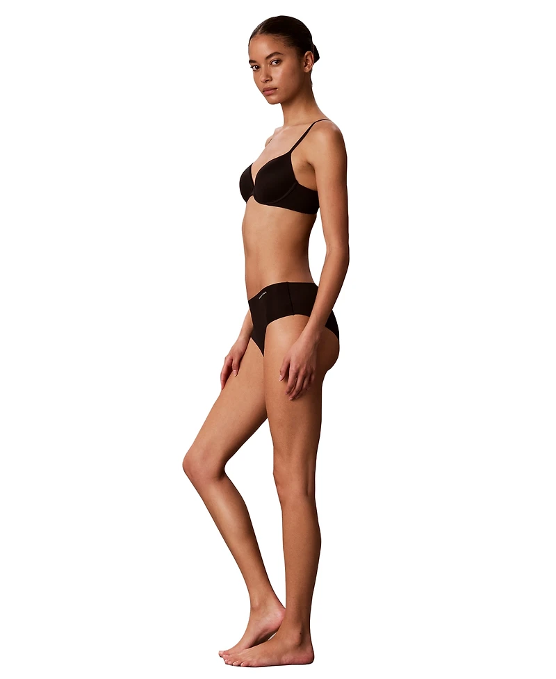 Calvin Klein Invisibles Microfiber Stretch Seamless Hipster Panty, 5-Pack, QD5419