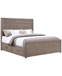 Adler King Plywood Modern Storage Bed, Macy's Exclusive
