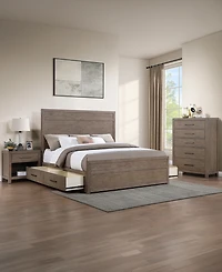 Adler 3-Piece Queen Storage Bedroom Set (Bed, Chest & Nightstand), Macy's Exclusive