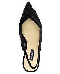 Nine West Women's Ellite Sheer Lattice Slingback Pumps