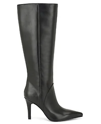 Nine West Women's Korin Wide-Calf Pointed Toe Stiletto Dress Boots