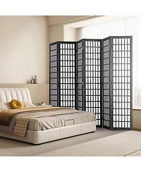 Slickblue Folding 6 Panel Privacy Room Divider Screen, Portable Indoor Partition for Living Bedroom