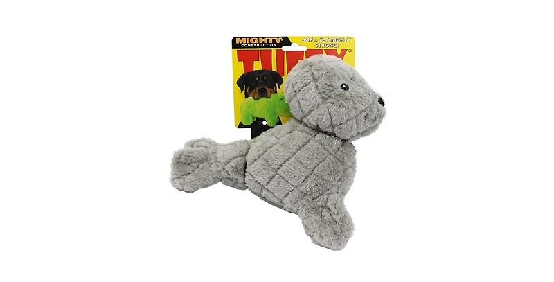 Mighty Arctic Seal 2 Pack, Durable Plush Squeaky Dog Toy