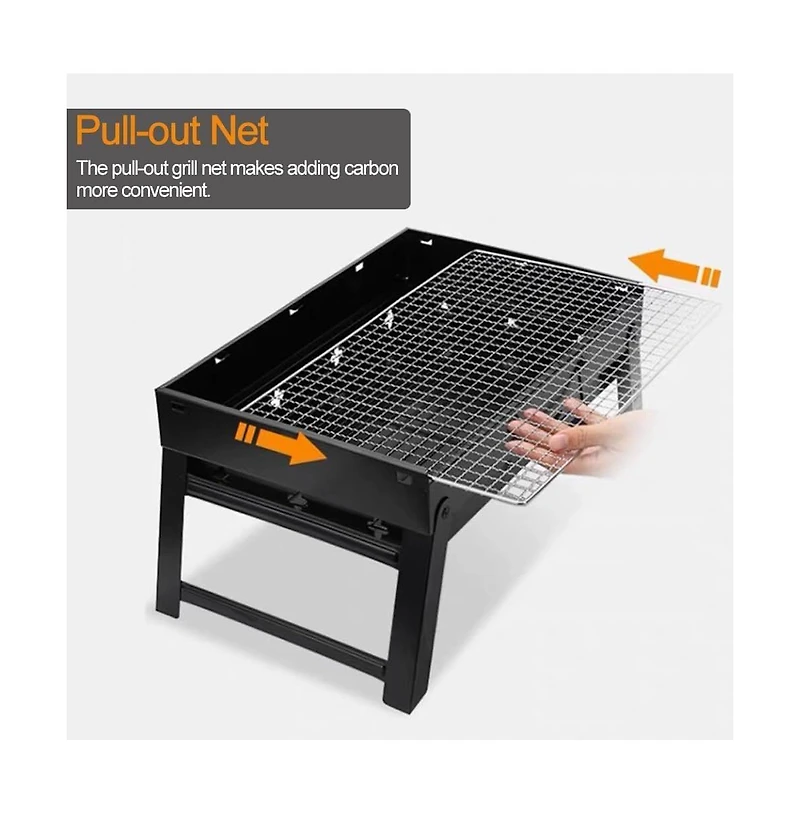 Piscifun Foldable Portable Grill Stainless Steel Tabletop Outdoor Camping Picnic Barbecue