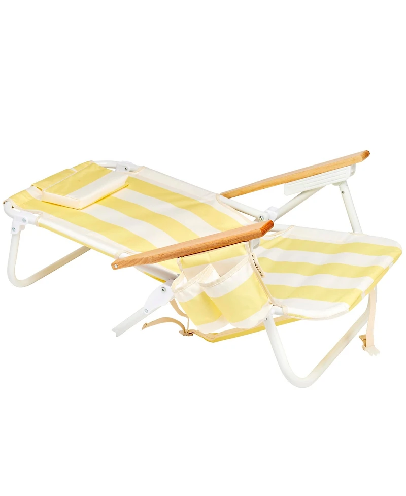 SUNNYLiFE Deluxe Beach Chair: La Mer Limon Stripe