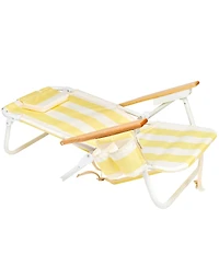 SUNNYLiFE Deluxe Beach Chair: La Mer Limon Stripe