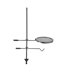 Sugift Swivel Campfire Grill Heavy Duty Steel Fire Pit Grill Grate 360 Adjustable Portable Outdoor Bbq