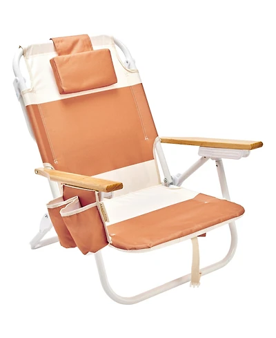 SUNNYLiFE Deluxe Beach Chair: Tierra Clay Block