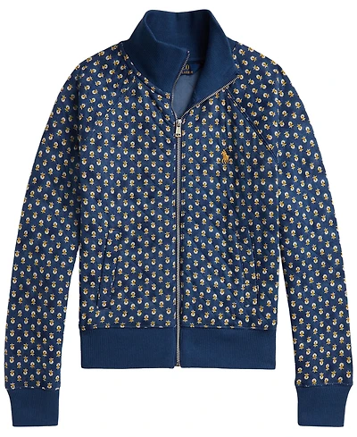 Polo Ralph Lauren Girls' 7-16 Floral Quilted Double-Knit Jacket