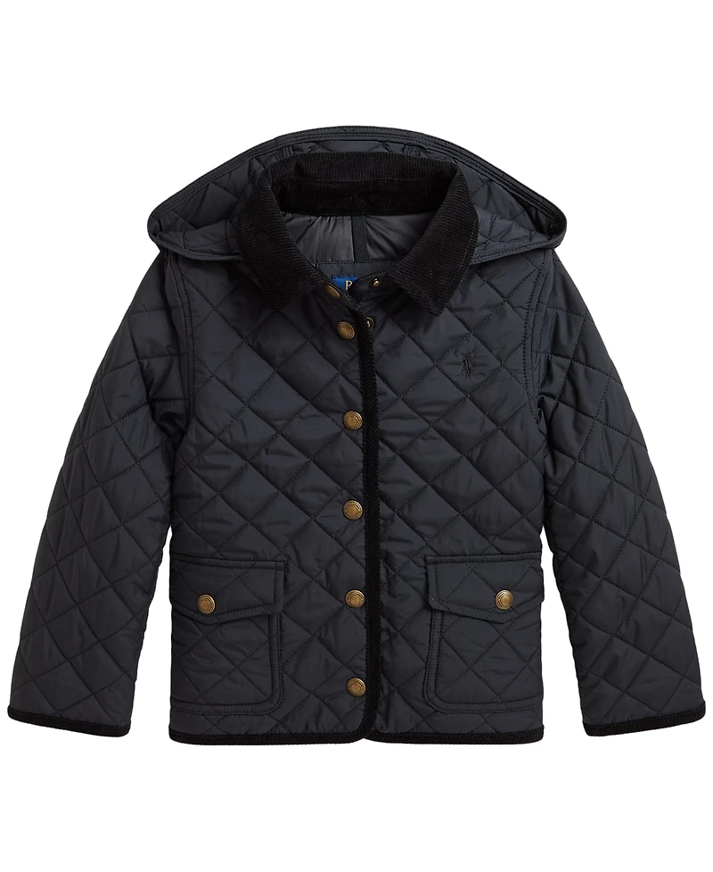 Polo Ralph Lauren Girls' 2T-6X Quilted Water-Repellent Barn Jacket