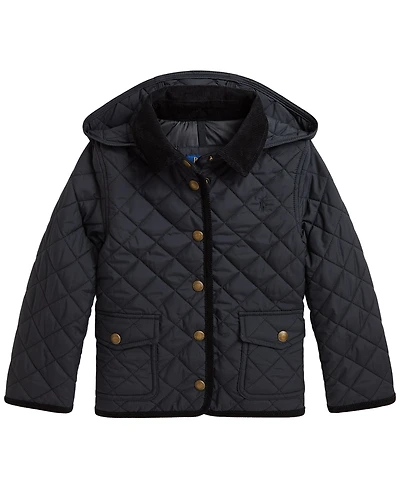 Polo Ralph Lauren Girls' 2T-6X Quilted Water-Repellent Barn Jacket