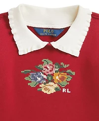 Polo Ralph Lauren Girls' 2T-6X Collared Fleece Sweatshirt