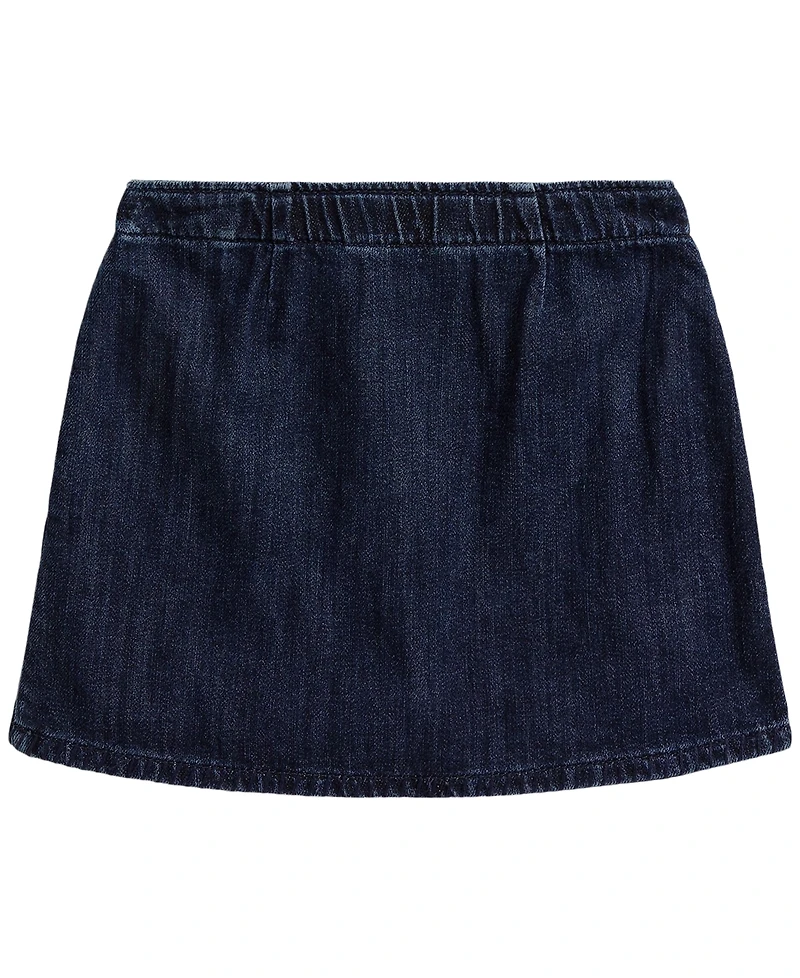 Polo Ralph Lauren Girls' 2T-6X Denim Wrap Skirt