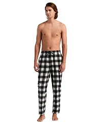 Perry Ellis Portfolio Men's Fleece Buffalo Plaid Sleep Pants