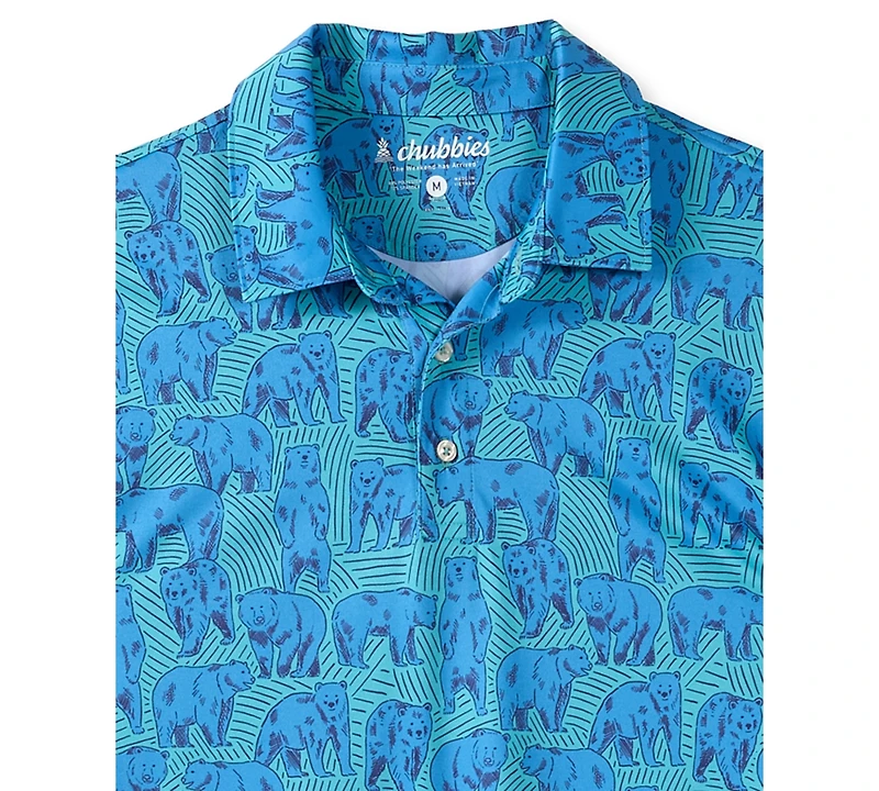 Chubbies Men's Bear With Me Regular-Fit Polo Shirt