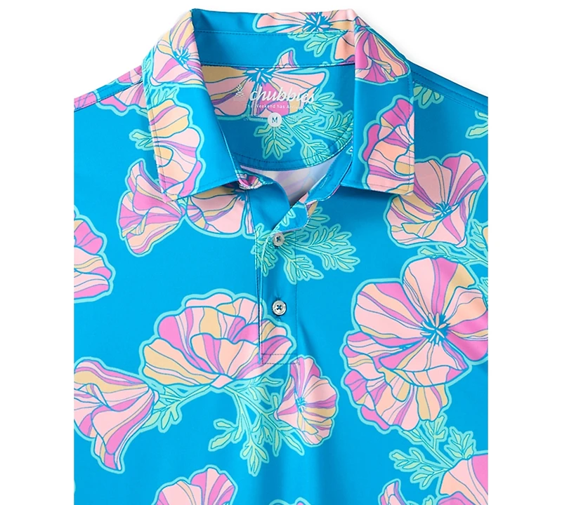 Chubbies Men's Great Grand Poppy Regular-Fit Polo Shirt