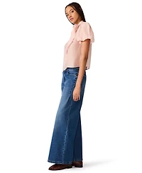 Steve Madden Women's Lolanie Pussybow Short-Sleeve Top