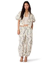 Steve Madden Women's Loreli Pull-On Elastic Waist Wide-Leg Pants