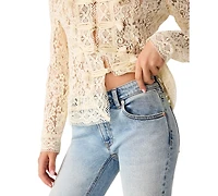Steve Madden Women's The Essex Low-Rise Straight-Leg Jeans