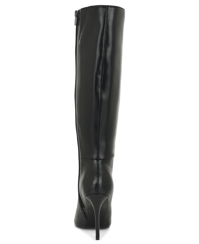 Nine West Women's Cherri Pointed Toe Tall Dress Boots