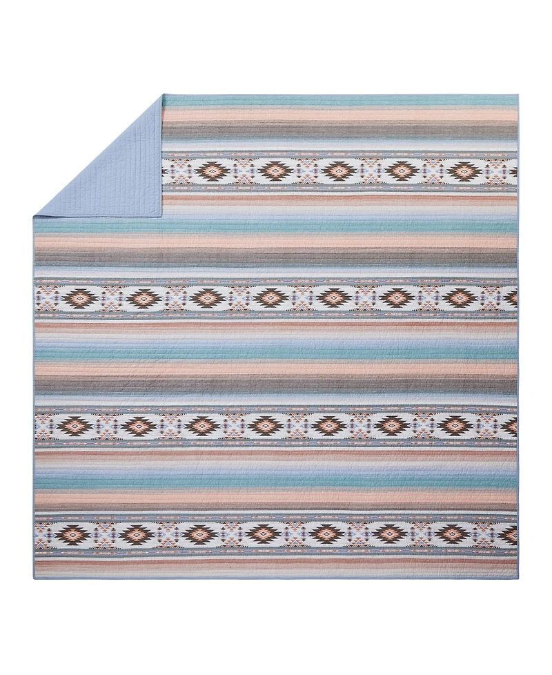 Modern Heirloom Sunset Canyon Reversible -Piece Quilt Set