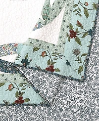 Modern Heirloom Felicity Wedding Ring Pieced 2-Piece Quilt Set, Twin