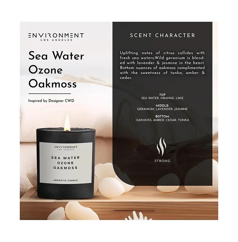 Environment 8oz Candle Inspired by Davidoff Cool Water