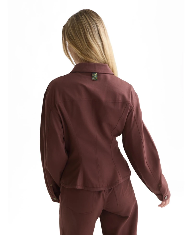 Scotch & Soda Women's Fitted Lyocell Trucker Jacket