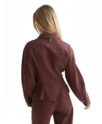Scotch & Soda Women's Fitted Lyocell Trucker Jacket