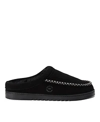 Dearfoams Men's Beckett Genuine Suede Clog Slippers