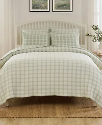 Greenland Home Fashions Millhouse Jacquard-Woven -Piece Coverlet Set
