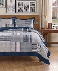 Greenland Home Fashions Voyage Reversible -Piece Quilt Set