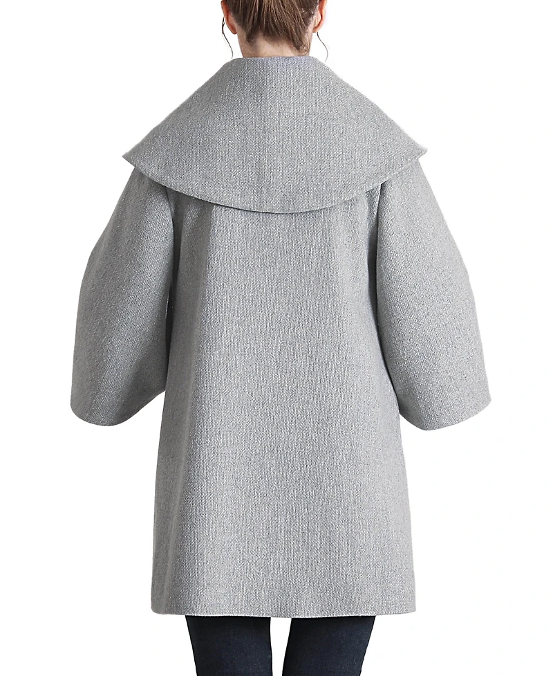 kimi + kai Maternity Aanya A-Line Wool-Blend Removable Bib Coat