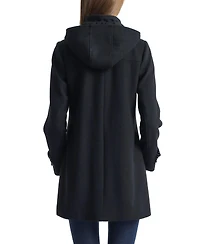 kimi + kai Maternity Wool-Blend Detachable Hood Duffle Coat