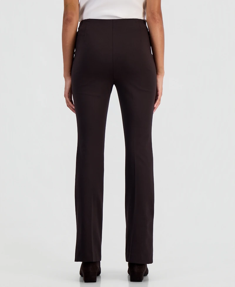 Bar Iii Women's Pull-on Flare Mid-Rise Pants, Macy's Exclusive