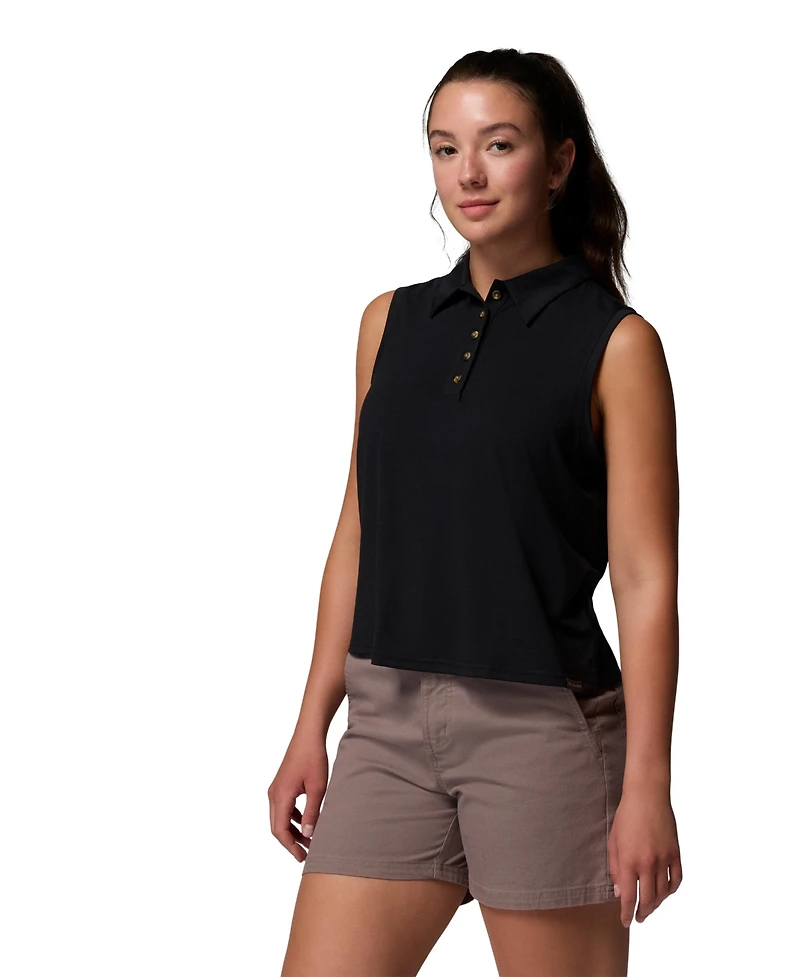 Columbia Women's Sleeveless Stretch Polo Top
