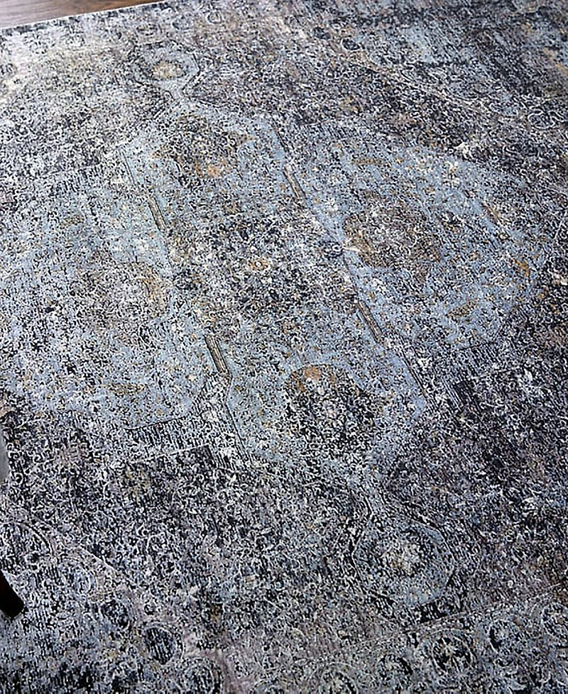 Feizy Sarrant R3963 Charcoal 5' x 7'2" Area Rug