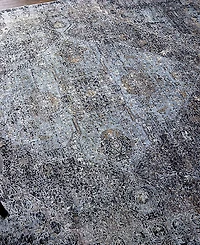Feizy Sarrant R3963 Charcoal 5' x 7'2" Area Rug