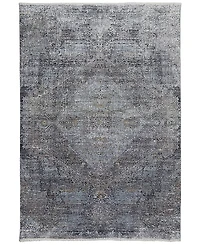 Feizy Sarrant R3963 Charcoal 2' x 3' Area Rug
