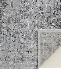 Feizy Sarrant R3966 Gray 2'8" x 8' Runner Rug