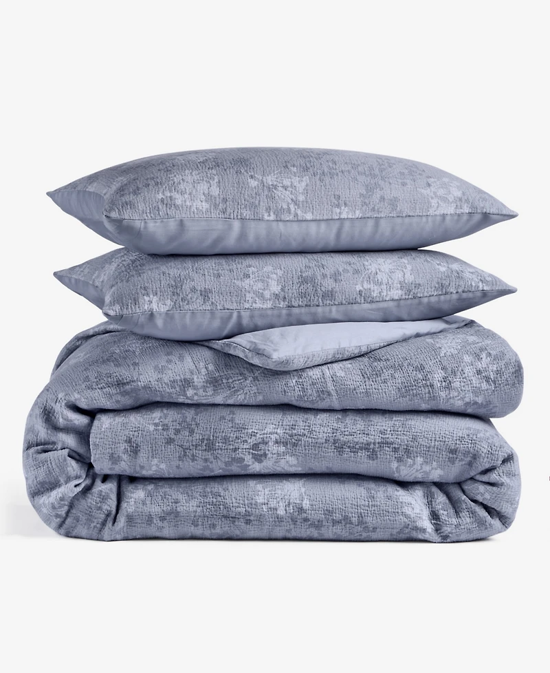 Oake Floral Overlay 3-Piece Comforter Set, Full/Queen, Macy's Exclusive