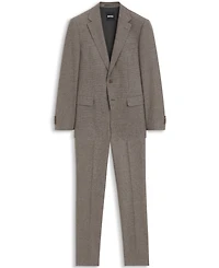 Boss by Hugo Men's Virgin Wool Slim-Fit Patterned Suit