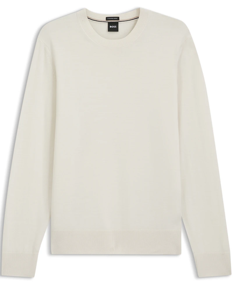 Boss by Hugo Men's Merino-Wool Regular-Fit Sweater