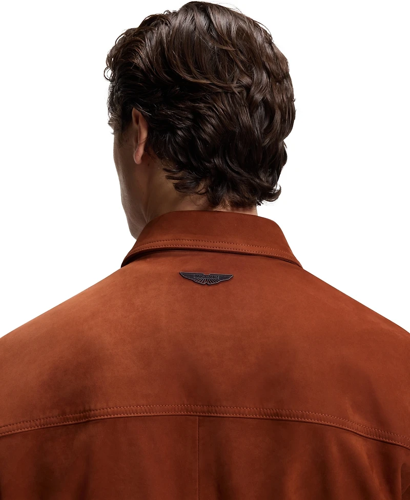 Boss by Hugo x Aston Martin Men's Suede Regular-Fit Jacket